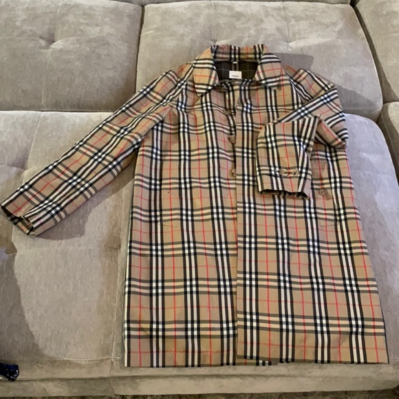 Burberry Check Trench Coat